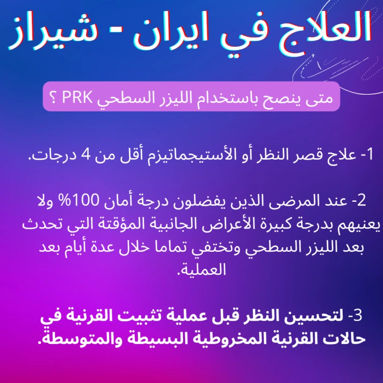 تكلفة عملية تصحيح النظر في ايران